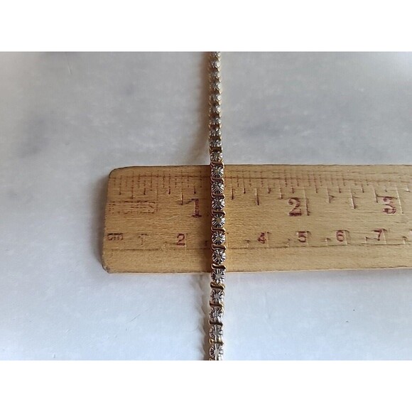 Vermeil Diamond Bracelet Vintage - Picture 9 of 10